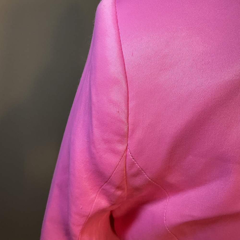 Zara Pink Cropped Blazer with Tie Detail - Picture 9 of 9